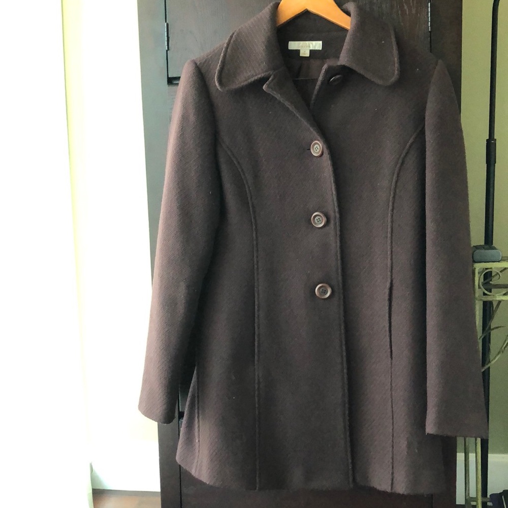 Women’s brown peacoat